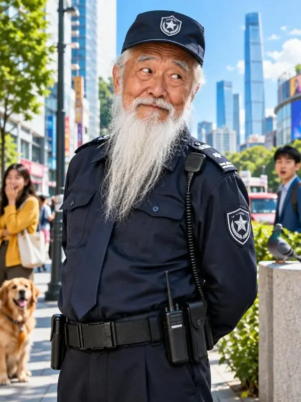 寿星去应聘保安封面